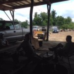 Members take a break in the shade